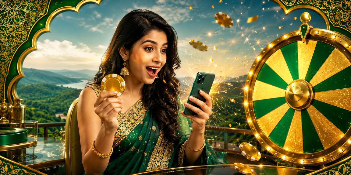 সিলেটে মোবাইলে লাকি ড্র গেম খেলছেন একজন বাংলাদেশি ব্যবহারকারী
